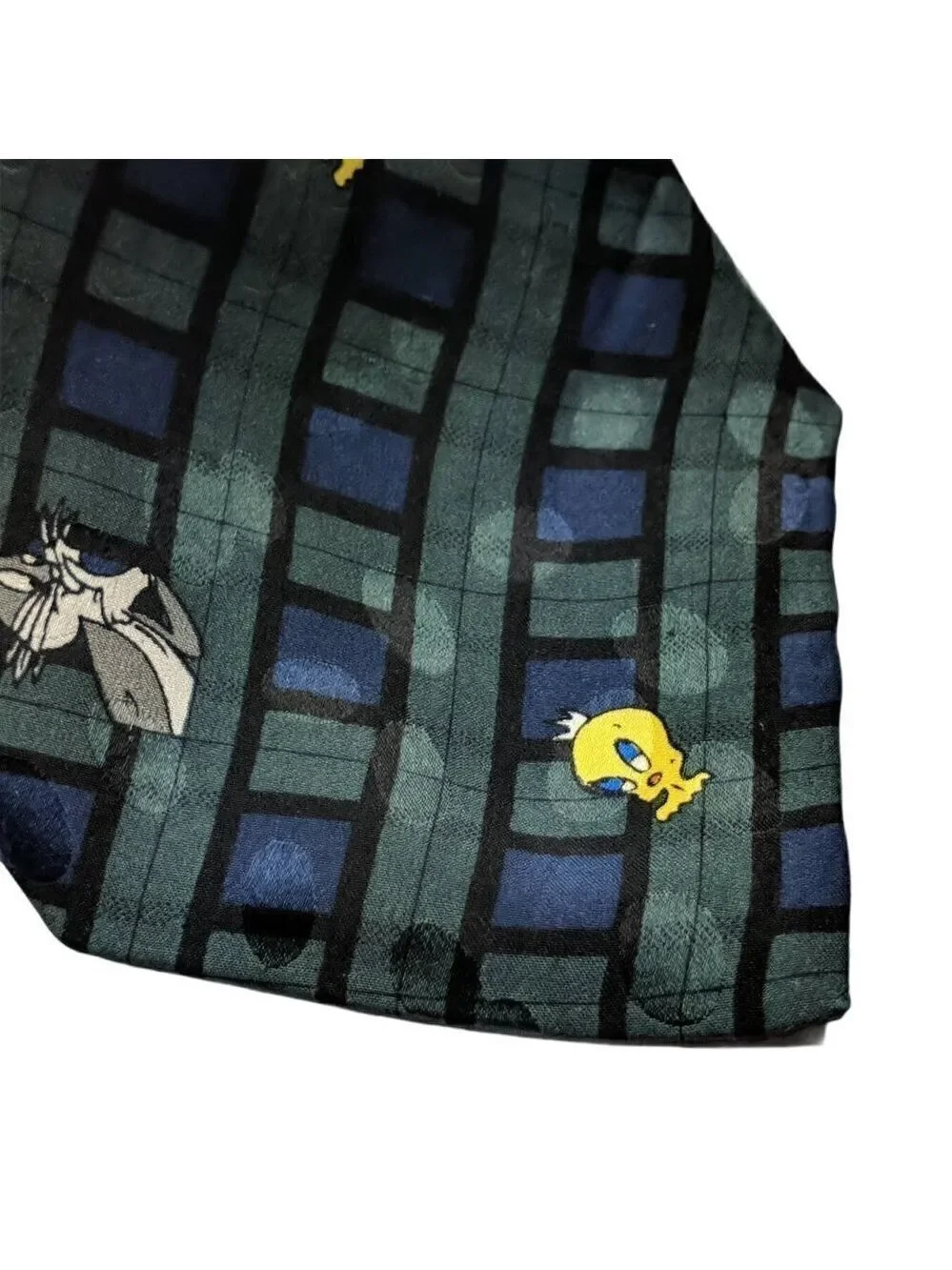 Looney Tunes Bugs Daffy Taz Tweety Silk Tie